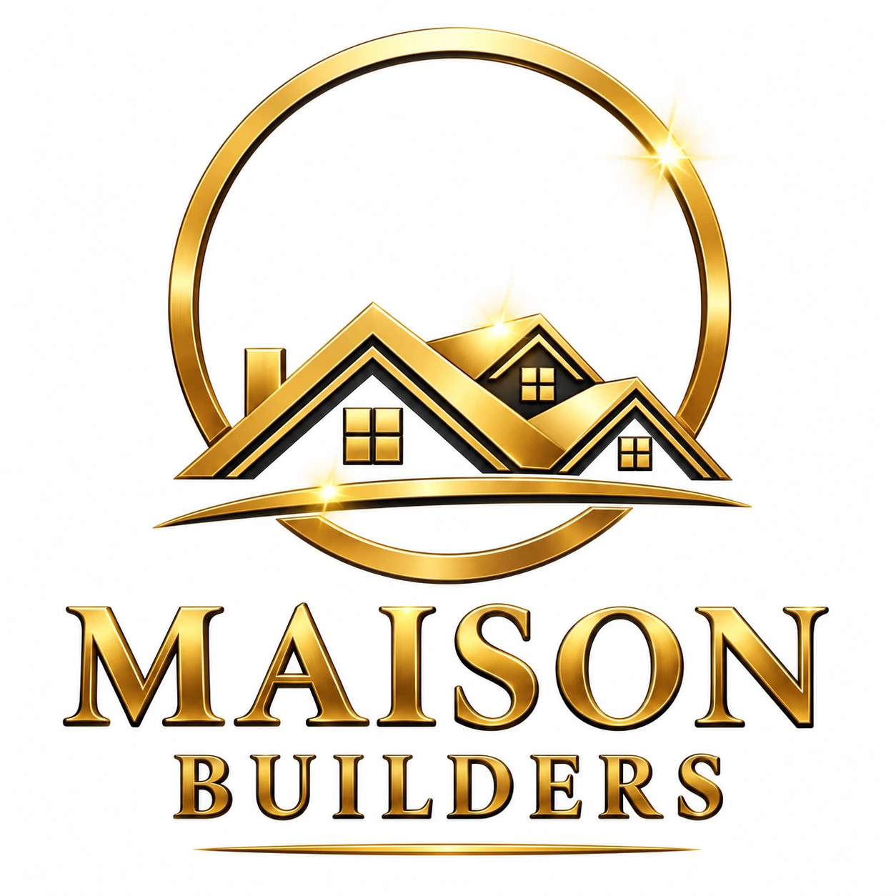 Maison Builders — original gold company logo