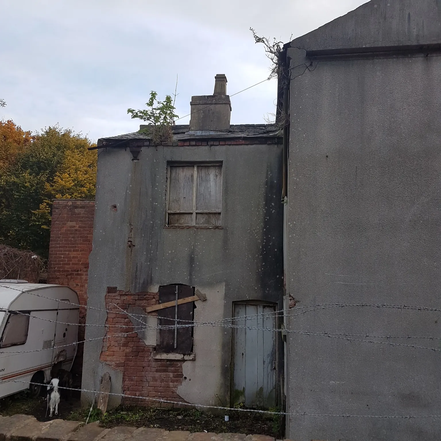 Rear of the property before redevelopment