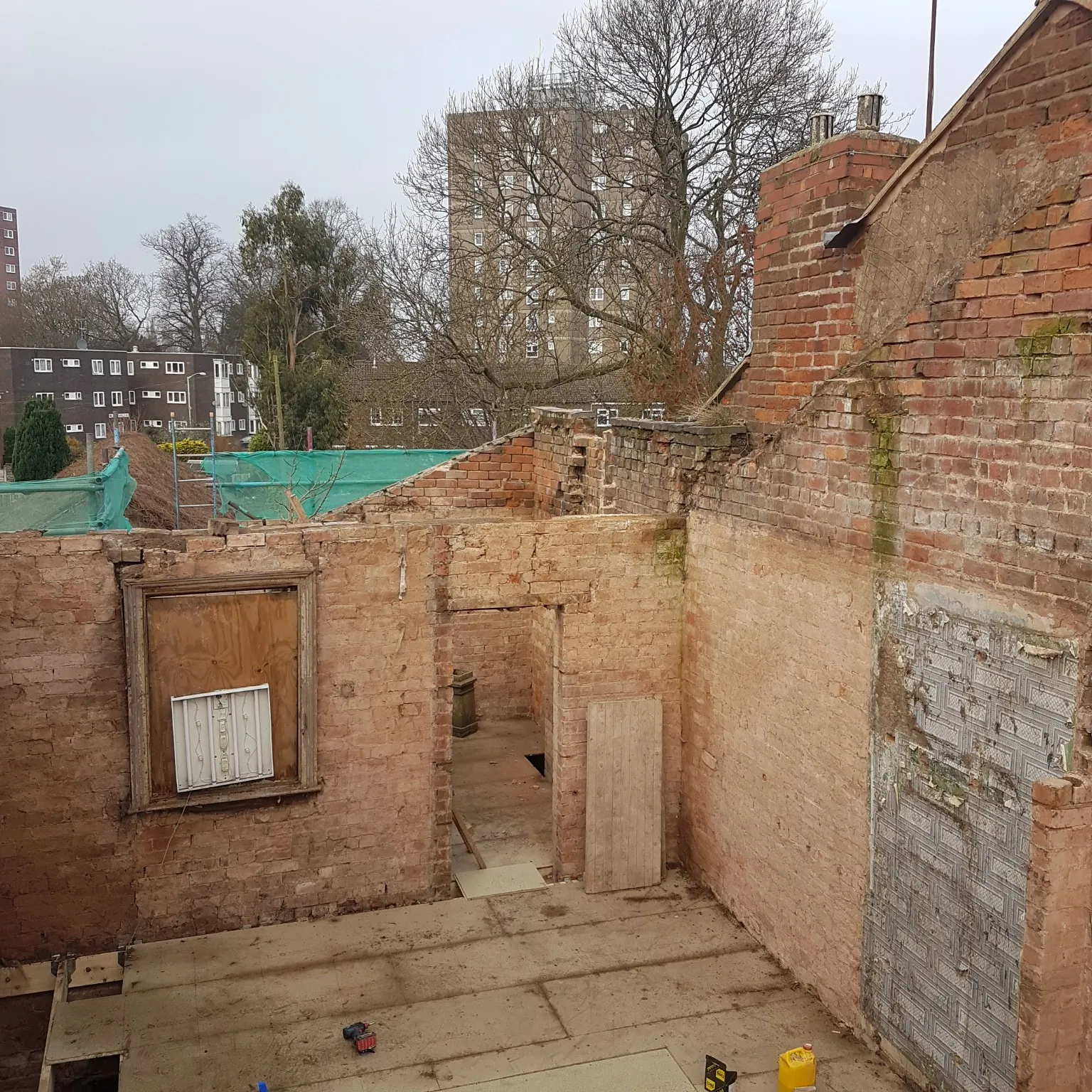 Existing masonry and internal openings during alterations